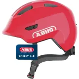 Шлем велосипедный детский Abus Smiley 3.0 глянцевый красный — фото 1