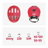 Шлем велосипедный детский Abus Smiley 3.0 глянцевый красный — фото 5