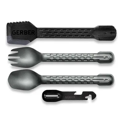 Набор туристических приборов Gerber ComplEAT Flat Onyx Spork