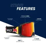 Red Bull Spect Eyewear Маска защитная Red Bull SPECT Strive MX чёрная с серебристым — фото 3