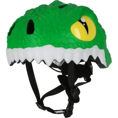 Шлем велосипедный детский Crazy Safety Crocodile зелёный