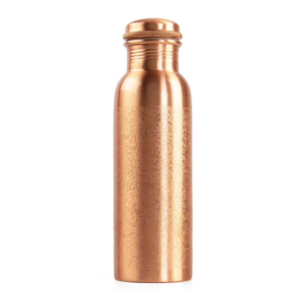 Медная бутылка для воды Bodhi 800 мл Ornaments