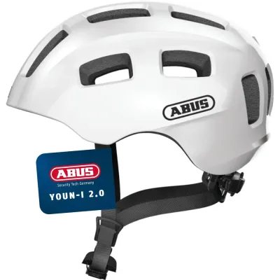 Шлем велосипедный Abus Youn-I 2.0 перламутрово-белый
