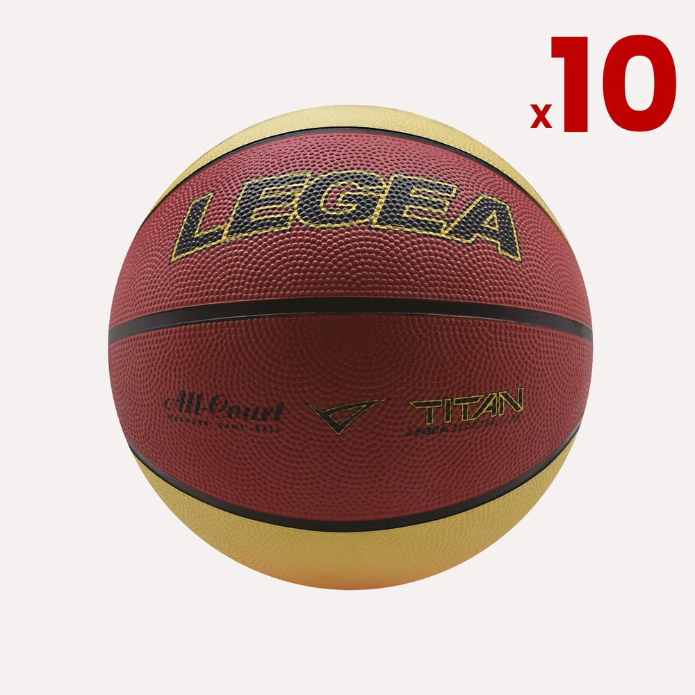 Комплект из 10 баскетбольных мячей Legea Titan