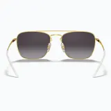 Солнцезащитные очки Ray-Ban RB3588 черные/золотые/серые — фото 5
