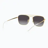 Солнцезащитные очки Ray-Ban RB3588 черные/золотые/серые — фото 6