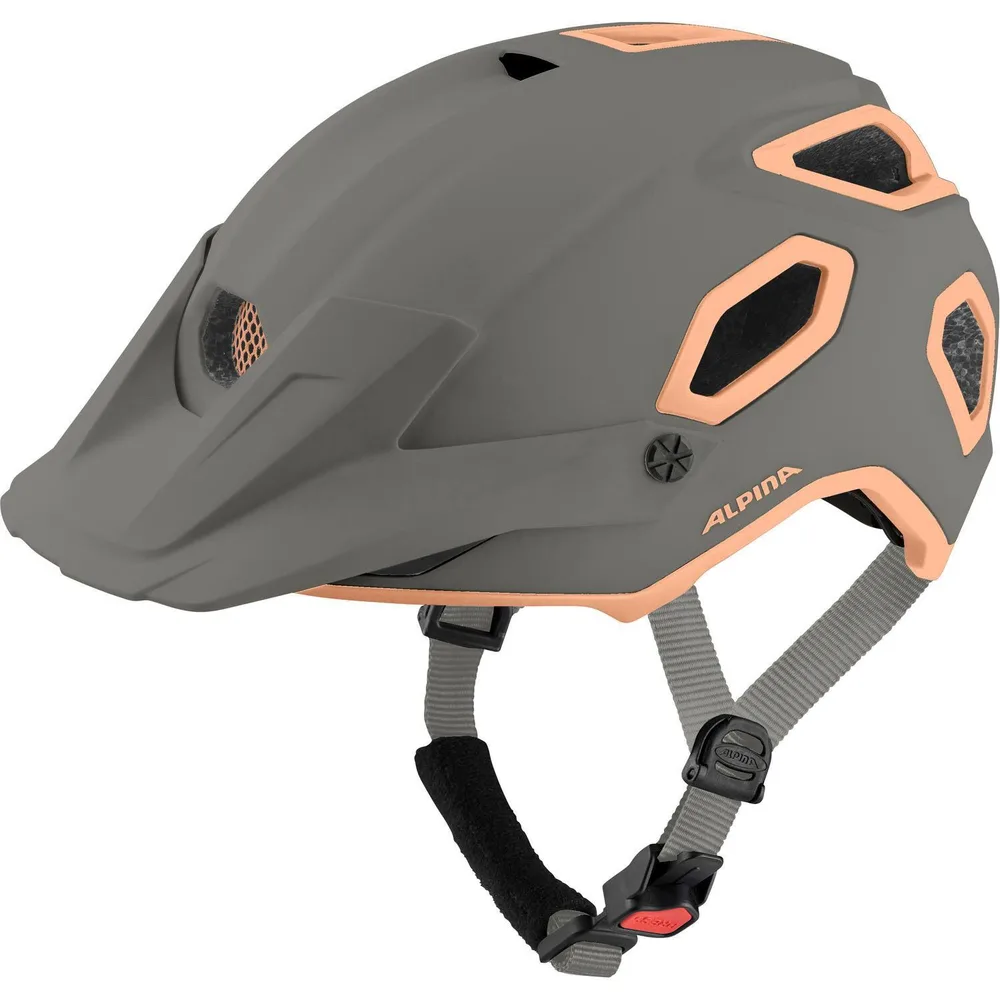 Шлем велосипедный MTB Alpina Olympic Sportswear серо-розовый