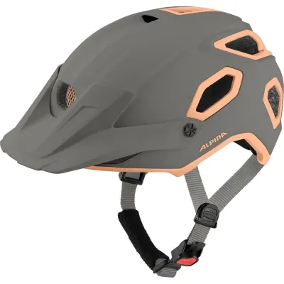 Шлем велосипедный MTB Alpina Olympic Sportswear серо-розовый