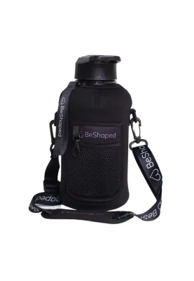 Beshaped Бутылка для воды с карманом чёрная 1,3 л