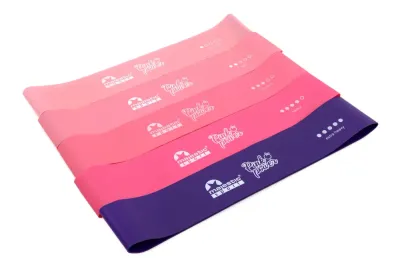 Majestic Sport Набор резинок для фитнеса Pink Power 5 штук