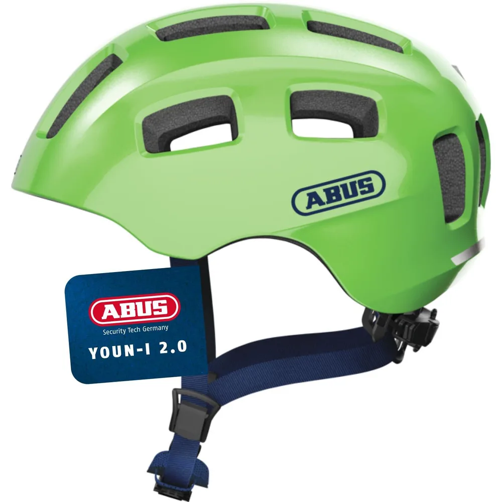 Шлем велосипедный детский Abus Youn-I 2.0 черный, 48-54 cm, Чёрный