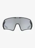 Очки велосипедные Uvex Sportstyle 231 2.0 серо-чёрные матовые с зеркальными линзами — фото 2