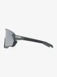 Очки велосипедные Uvex Sportstyle 231 2.0 серо-чёрные матовые с зеркальными линзами — фото 5