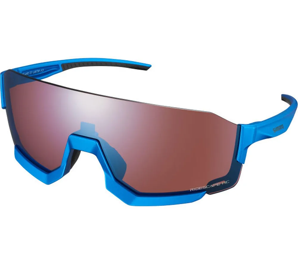 Велосипедные очки Shimano Aerolite 2, металлик синий