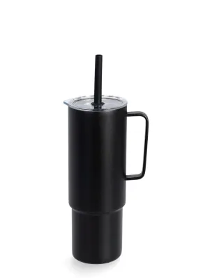 Кружка туристическая MiiR All Day Straw Cup чёрная