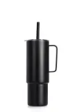 Кружка туристическая MiiR All Day Straw Cup чёрная — фото 3
