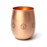 Yogi & Yogini Медная кружка для воды 350 мл 7 чакр — фото 1