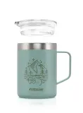 Термокружка туристическая Rockland Camp Mug 0,42 л зелёная — фото 7