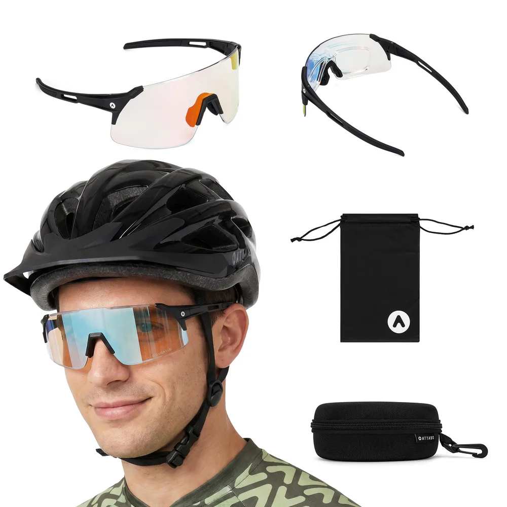 Очки велосипедные солнцезащитные ATTABO Stilb Air фотохромные