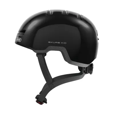 Шлем велосипедный детский ABUS Skurb Kid Shiny, 45-50 cm, Чёрный