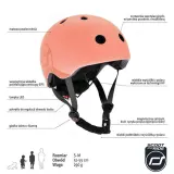 Шлем детский Scoot and Ride S-M Peach — фото 3