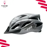 Шлем велосипедный Pro Sport Lights Carbon Look мужской/женский универсальный — фото 5