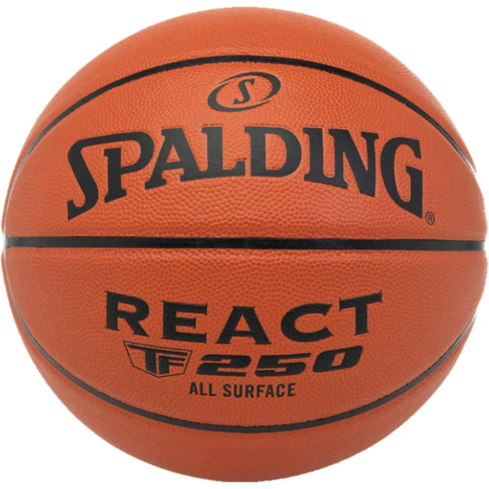Мяч баскетбольный Spalding React TF-250 размер 7, 7, Чёрный