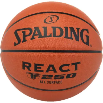 Мяч баскетбольный Spalding React TF-250 размер 7, 7, Чёрный