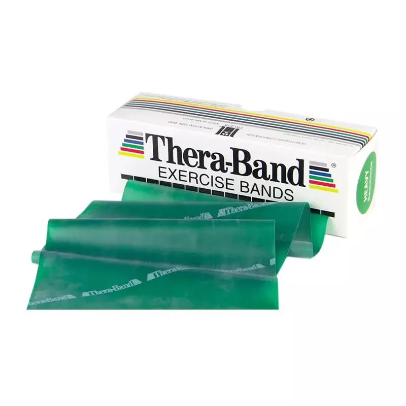 Лента-эспандер Thera-Band зелёная 1,5 м сильное сопротивление
