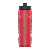 Тренировочная бутылка Under Armour Sideline Squeeze красная 950 мл — фото 3