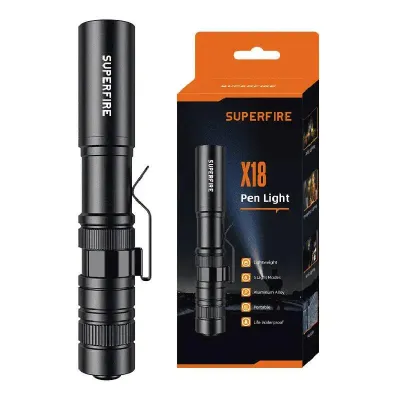 Фонарь SUPERFIRE X18 карманный, 55 лм
