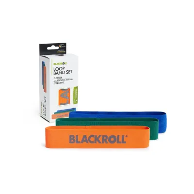 Набор из 3 тканевых эспандеров-петель Blackroll Loop Band Set