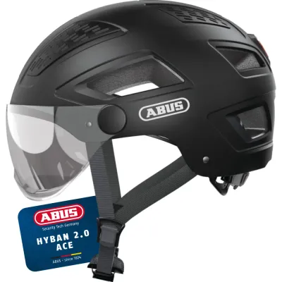 Шлем велосипедный Abus Hyban 2.0 Ace Velvet Black, размер L 56-61 см