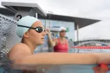 Decathlon Очки для плавания Nabaiji Bfit с диоптриями, дымчатые линзы — фото 6
