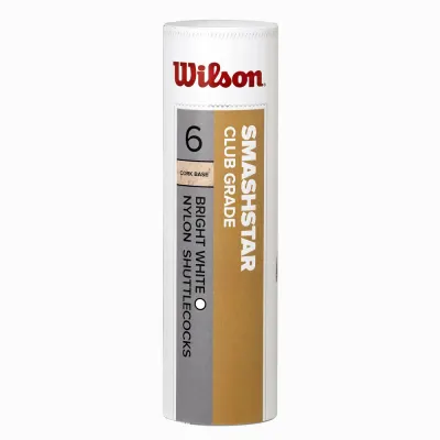 Воланы для бадминтона синтетические Wilson Smashstar, 6 шт