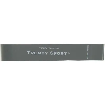 Резиновая петля для тренировки ног Trendy, максимальное сопротивление, серая