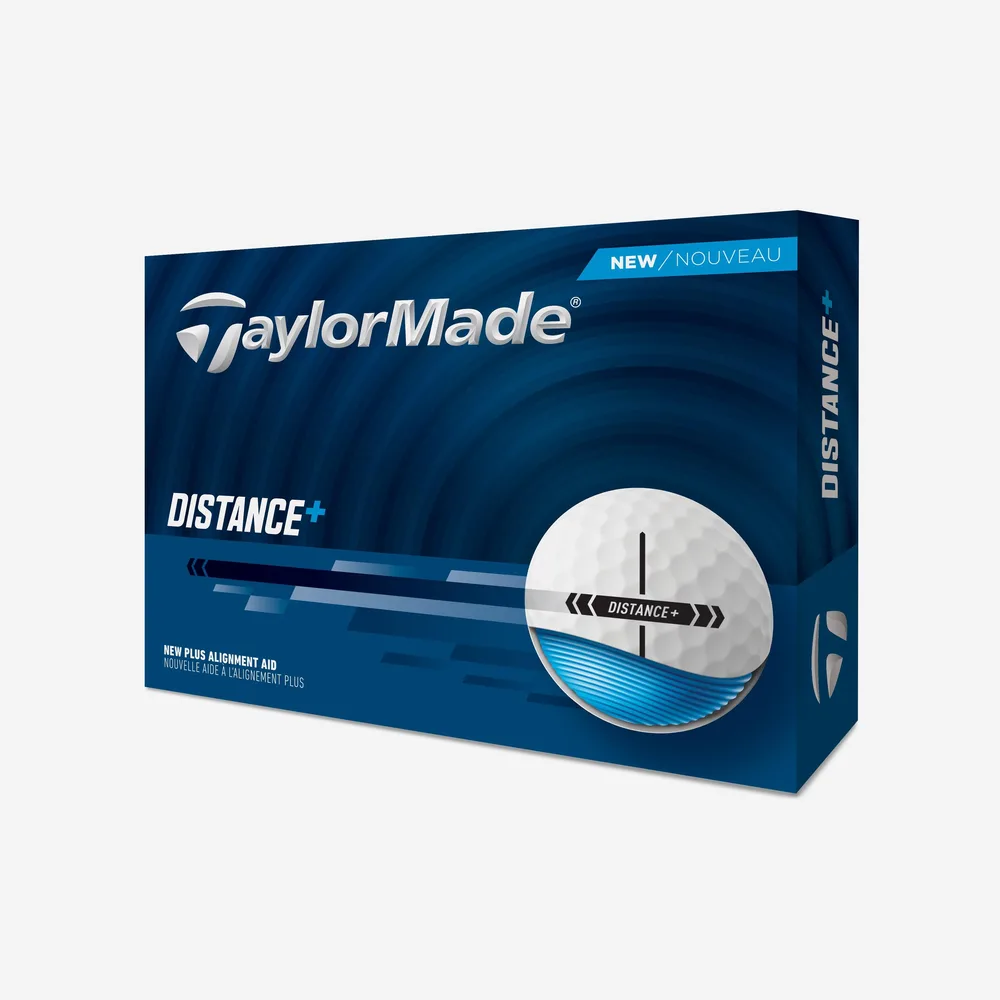 Мячи для гольфа TaylorMade Distance+, 12 шт