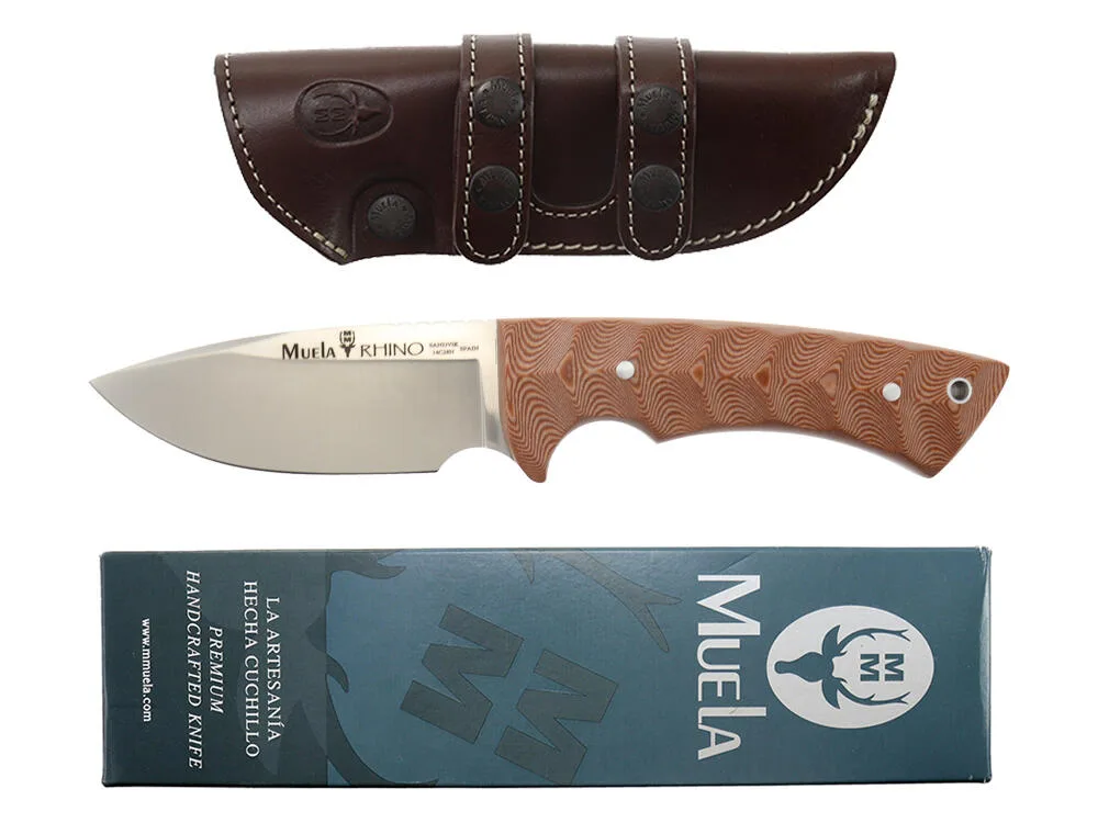 Нож survival Muela Rhino-10SV.C/K Brown Canvas Micarta Full Tang