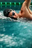Очки для плавания Decathlon Bfit с синими линзами и усиленным анти-фогом — фото 2