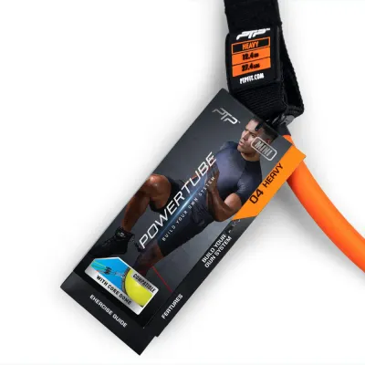 Эспандер-трубка PTP Powertube мини с карабинами 12 кг