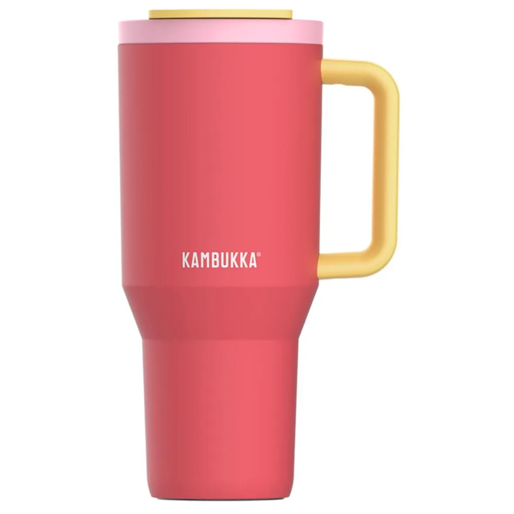 Термокружка со складной трубочкой Kambukka Rio 950 мл Pink Papaya