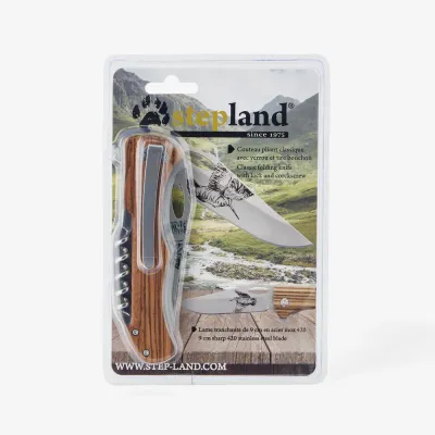 Нож складной со штопором Stepland (гравировка вальдшнеп)