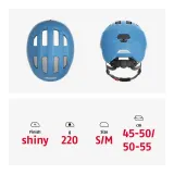 Шлем велосипедный детский Abus Smiley 3.0 карибский синий — фото 5