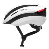 Шлем велосипедный Lumos Ultra с фонарями LED и указателями поворота белый — фото 2