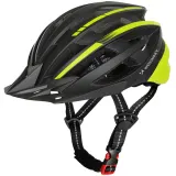Шлем велосипедный Wozinsky MTB HT-28VCL с фонарём USB и съёмным козырьком — фото 3
