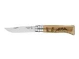 Opinel Нож складной с дубовой рукоятью и гравировкой Animalia Сурок №08 — фото 1