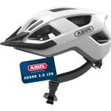 Шлем велосипедный городской Abus Aduro 3.0 LED белый полярный — фото 1