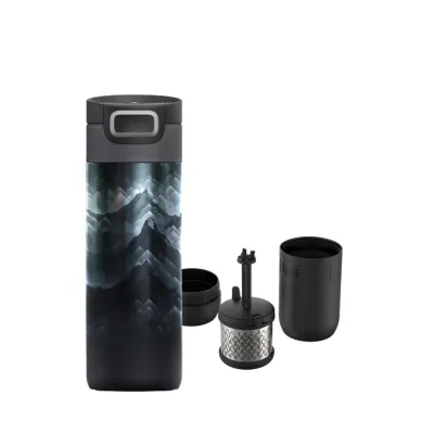 Термокружка Kambukka с заварником для чая, 500 ml, Чёрный
