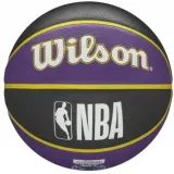 Мяч баскетбольный Wilson NBA LA Lakers с насосом и коробкой — фото 4