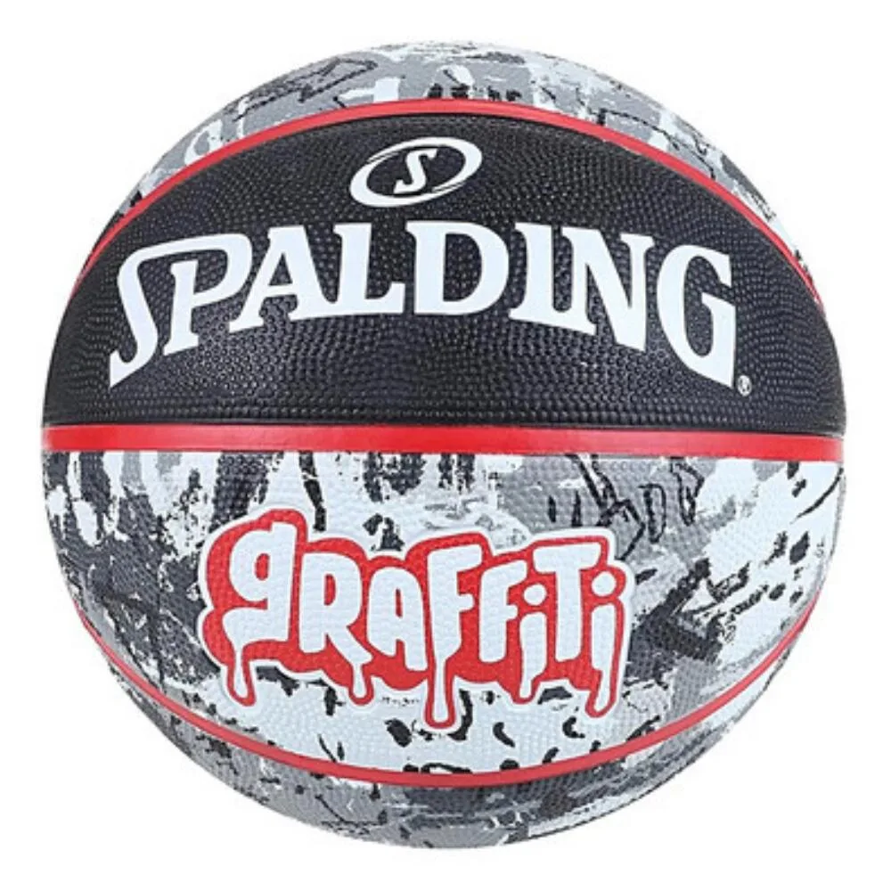 Мяч баскетбольный Spalding Black Red Graffiti